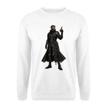 Alchemistischer Schattenmeister - Unisex Pullover - Weiß - Vorne - Alina (178cm) & Michal (187cm)