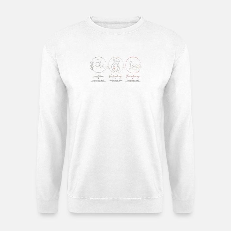 Verstehen Verbinden Verändern - Unisex Pullover - Weiß