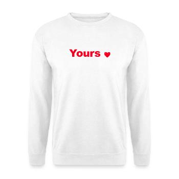 Herz animiertes elegantes Design - Unisex Pullover - Weiß - Vorne - Alina (178cm) & Michal (187cm)