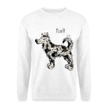 Mudi Play - Chien - Chiens - Cadeau - Sweat-shirt Unisexe - blanc - Devant