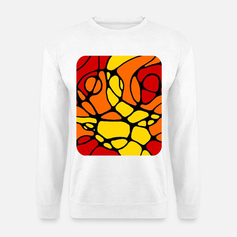 Neurographic modern abstract design - Unisex Sweatshirt - white