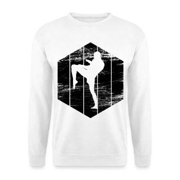 Kickboxing Sketch - Unisex Sweatshirt - white - Front