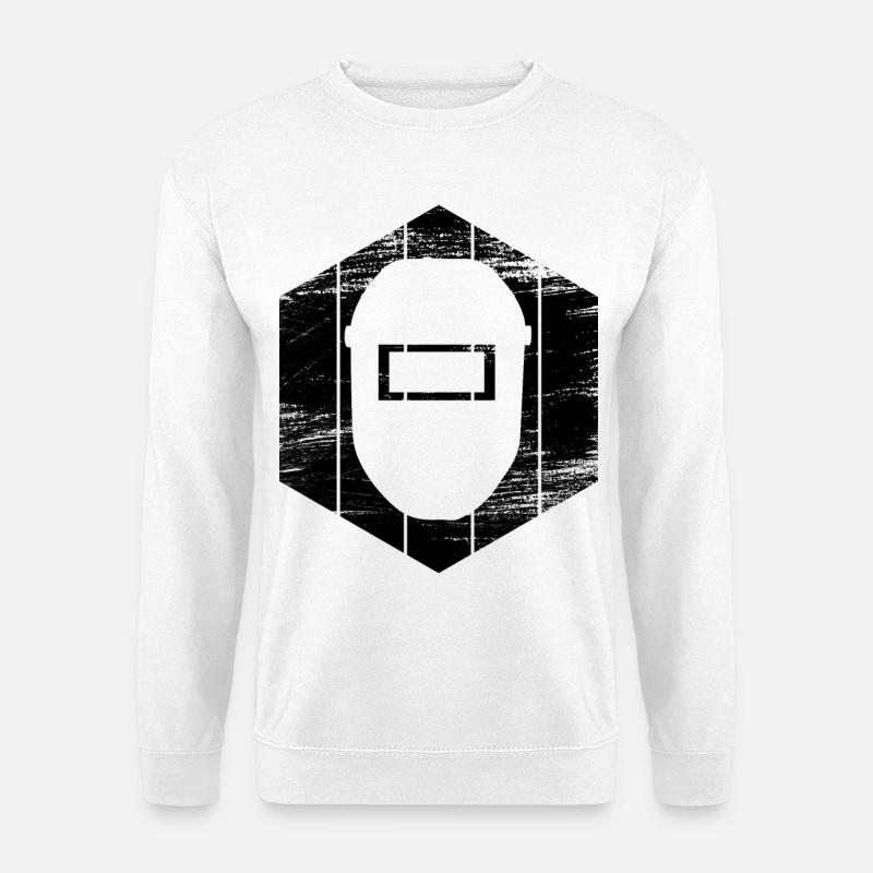 Welding helmet - Unisex Sweatshirt - white