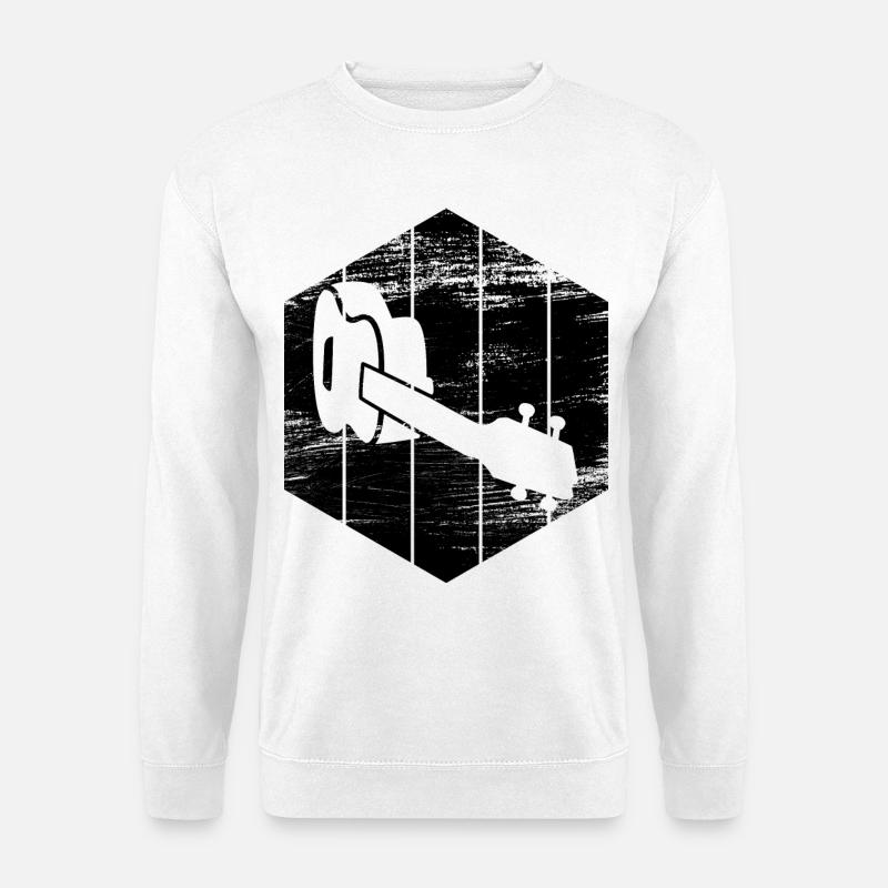Ukulele sketch - Unisex Sweatshirt - white