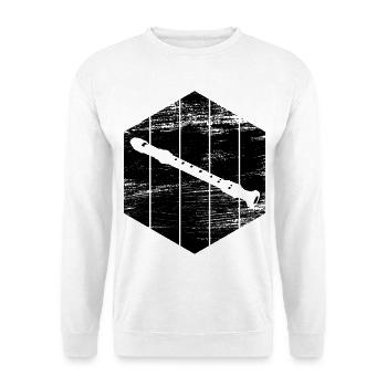 Flute - Unisex Sweatshirt - white - Front