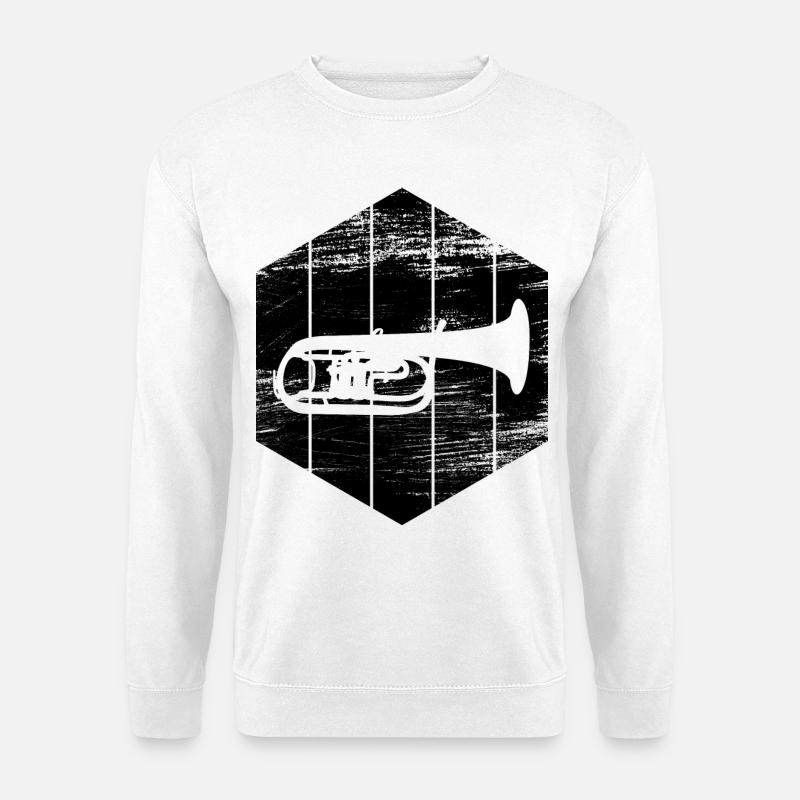 Trompete - Unisex Pullover - Weiß