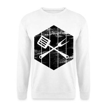 Cuisine - Sweat-shirt Unisexe - blanc - Devant