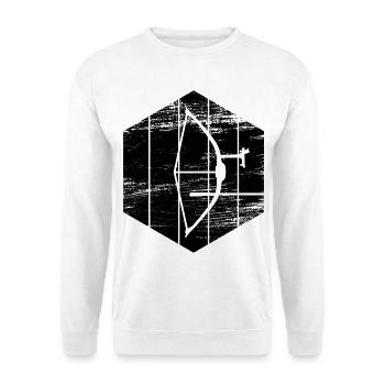Bogensport - Unisex Pullover - Weiß - Vorne