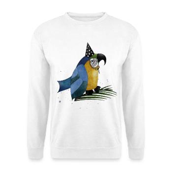 Happy Birthday Kleiner Papagei - Unisex Pullover - Weiß - Vorne