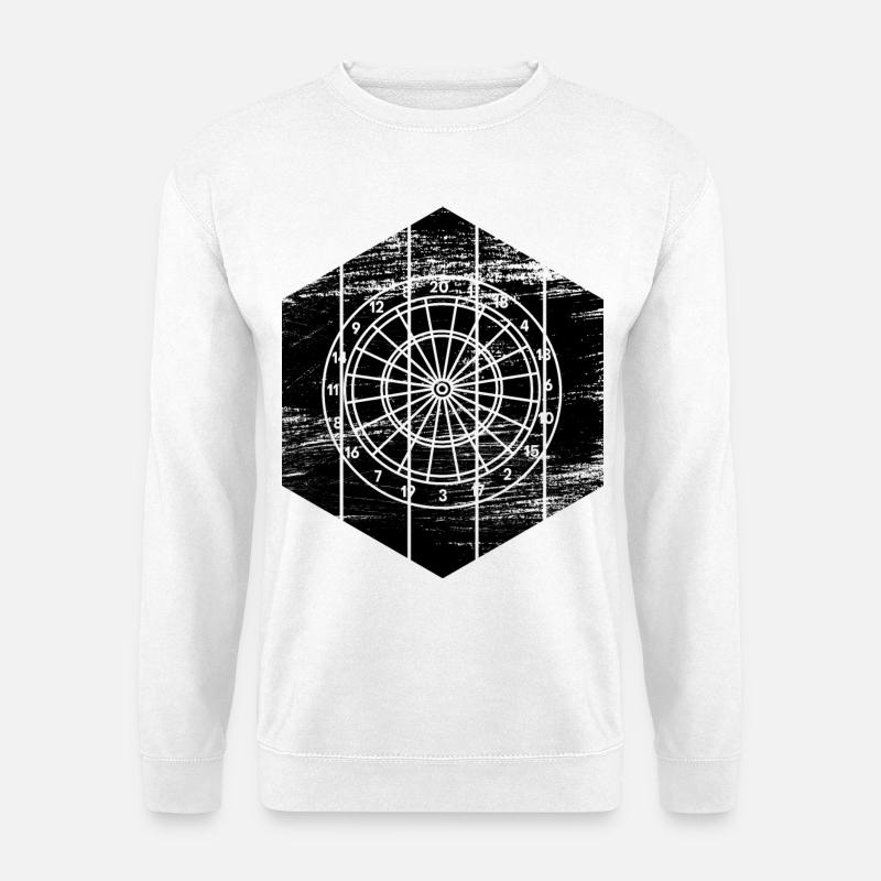 Dartscheibe - Unisex Pullover - Weiß