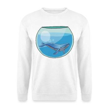 Bocal à baleine - Sweat-shirt Unisexe - blanc - Devant
