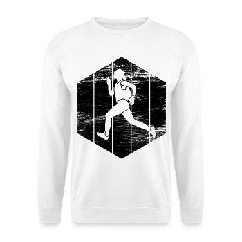 Läuferin - Unisex Pullover - Weiß - Vorne