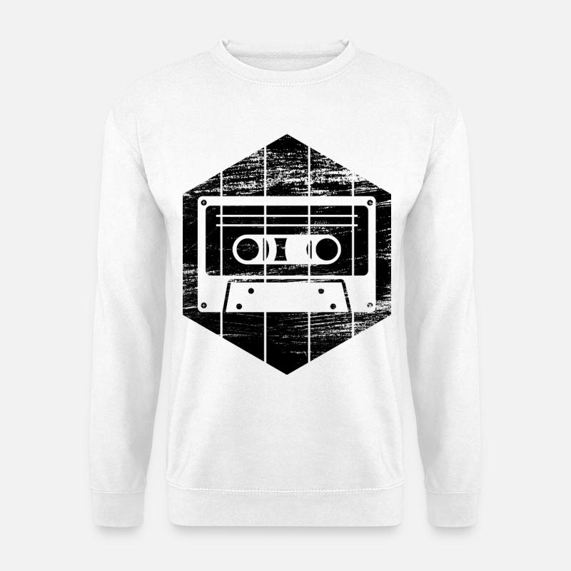 80er Kassette - Unisex Pullover - Weiß