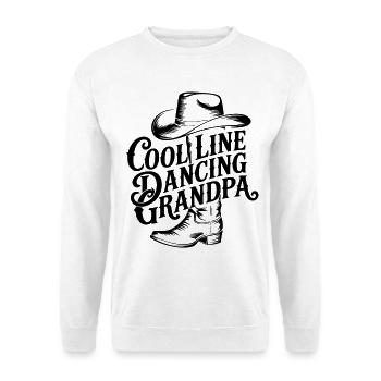 Danse en ligne Papi - Sweat-shirt Unisexe - blanc - Devant