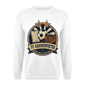 FC Kabinenpoeten - Unisex Pullover - Weiß - Vorne