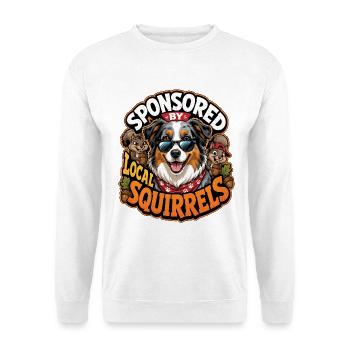 Australian Shepherd - Unisex Pullover - Weiß - Vorne - Alina (178cm) & Michal (187cm)