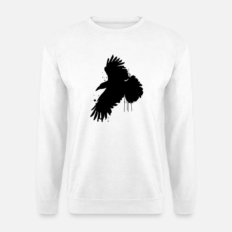 Raben schwarz - Unisex Pullover - Weiß