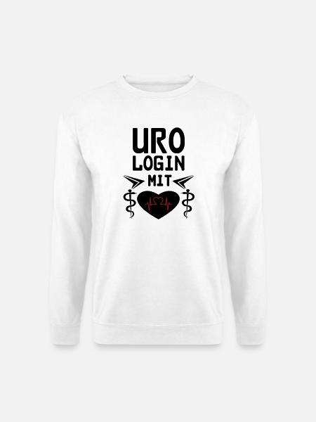 Urologin mit Herz Geschenk - Unisex Pullover - Weiß