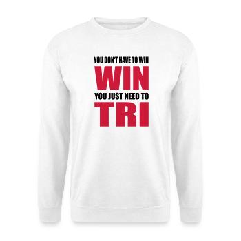 Triathlon - Sweat-shirt Unisexe - blanc - Devant