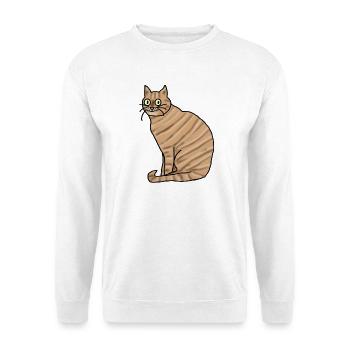 Cat - Sweat-shirt Unisexe - blanc - Devant