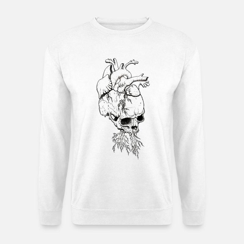 headache heartache - Unisex Pullover - Weiß