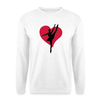 I love ballet - Unisex Sweatshirt - white - Front