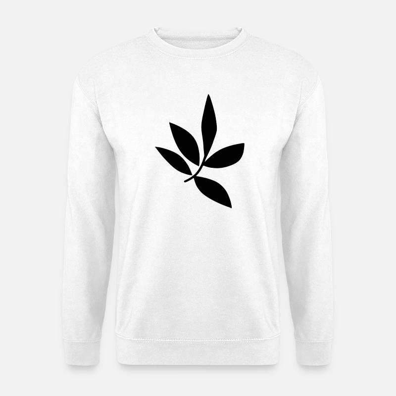 leaf - Unisex Sweatshirt - white