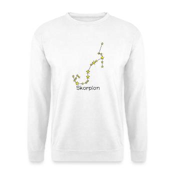 Sternzeichen Skorpion - Unisex Pullover - Weiß - Vorne