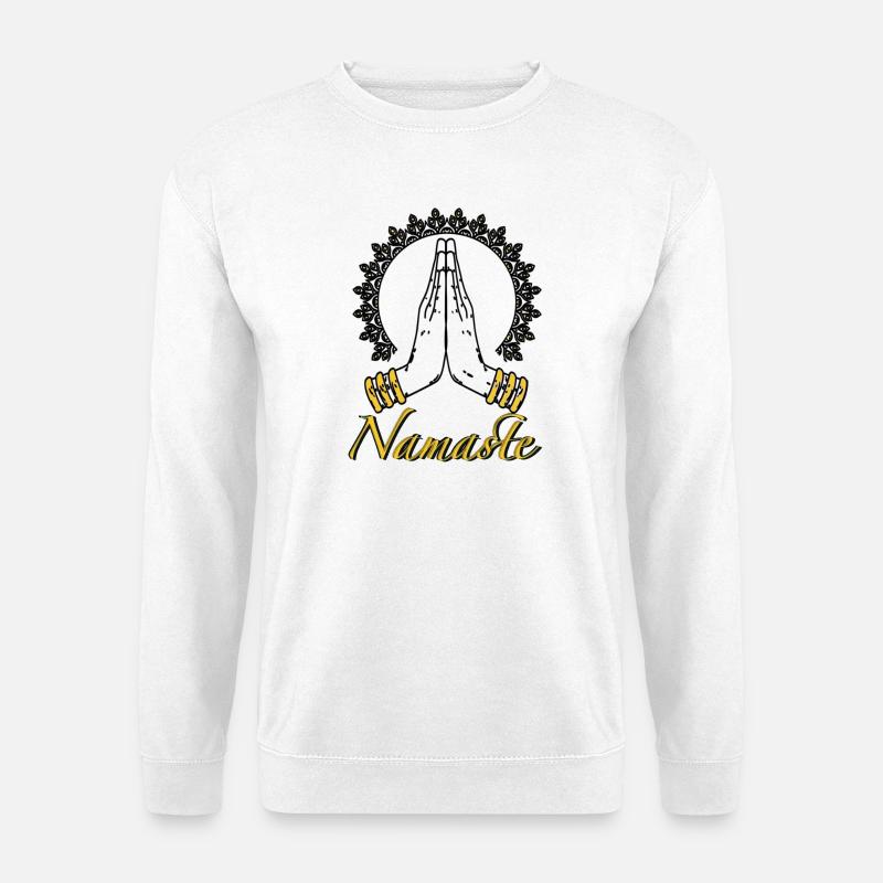 Namaste - Unisex Pullover - Weiß