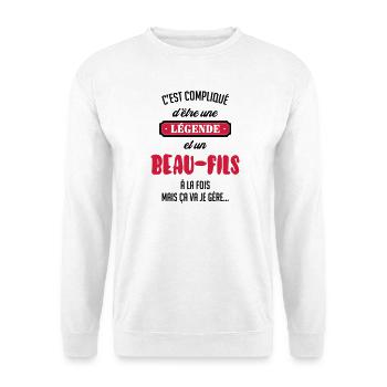 Beau Fils - Beau-Fils - Famille - Mariage - Tshirt - Unisex Sweatshirt - white - Front