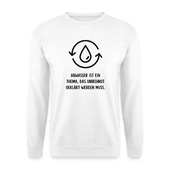 Geklärt - Unisex Pullover - Weiß - Vorne