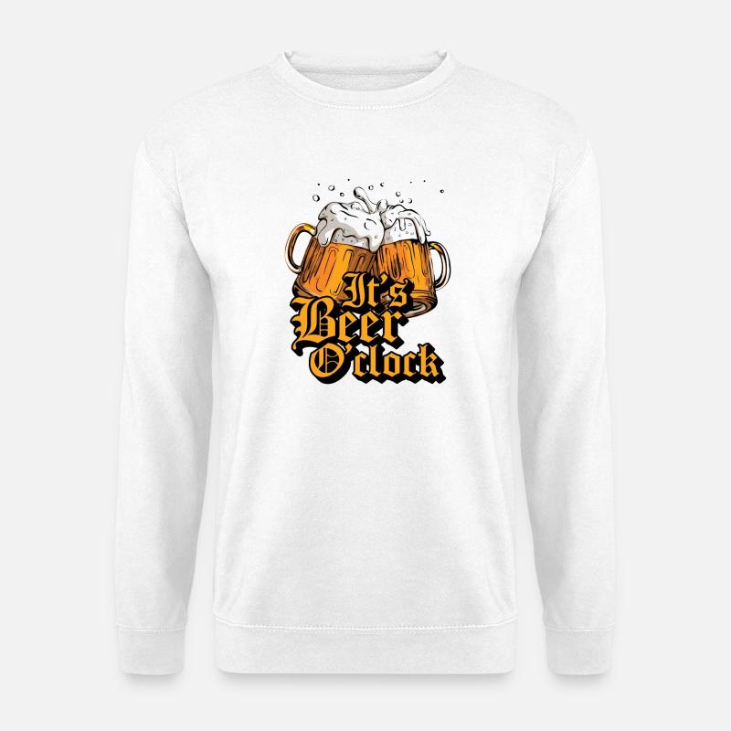 Its Beer O'Clock - Unisex Pullover - Weiß