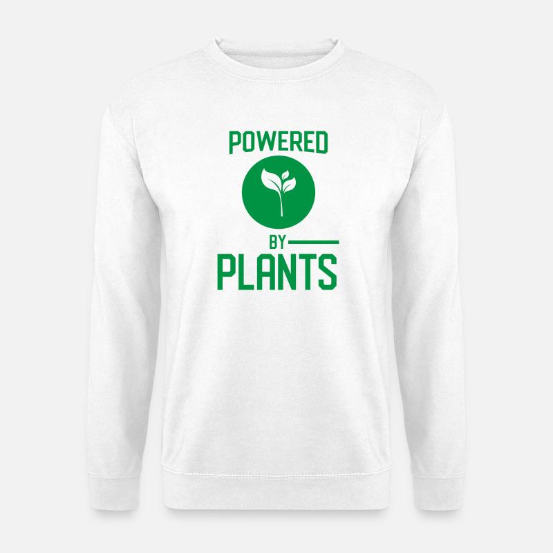 Angetrieben von Pflanzen - Unisex Pullover - Weiß