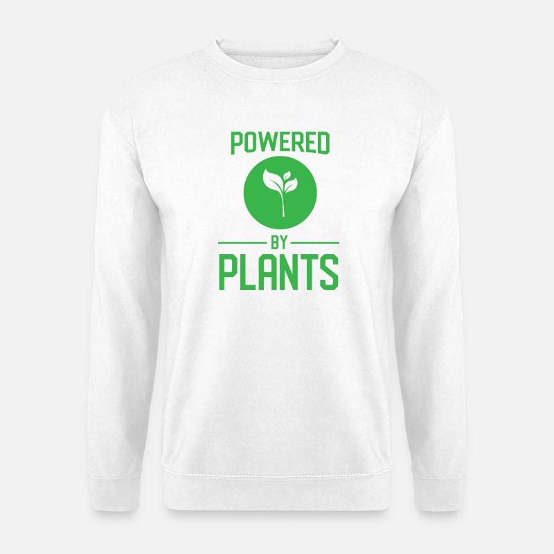 Angetrieben von Pflanzen - Unisex Pullover - Weiß
