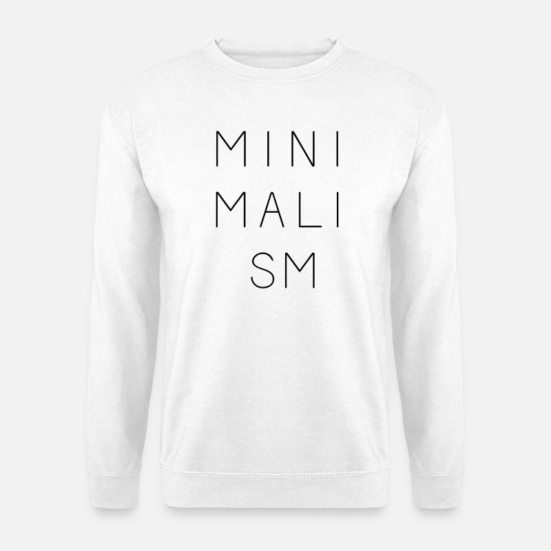 Minimalismus - Unisex Pullover - Weiß