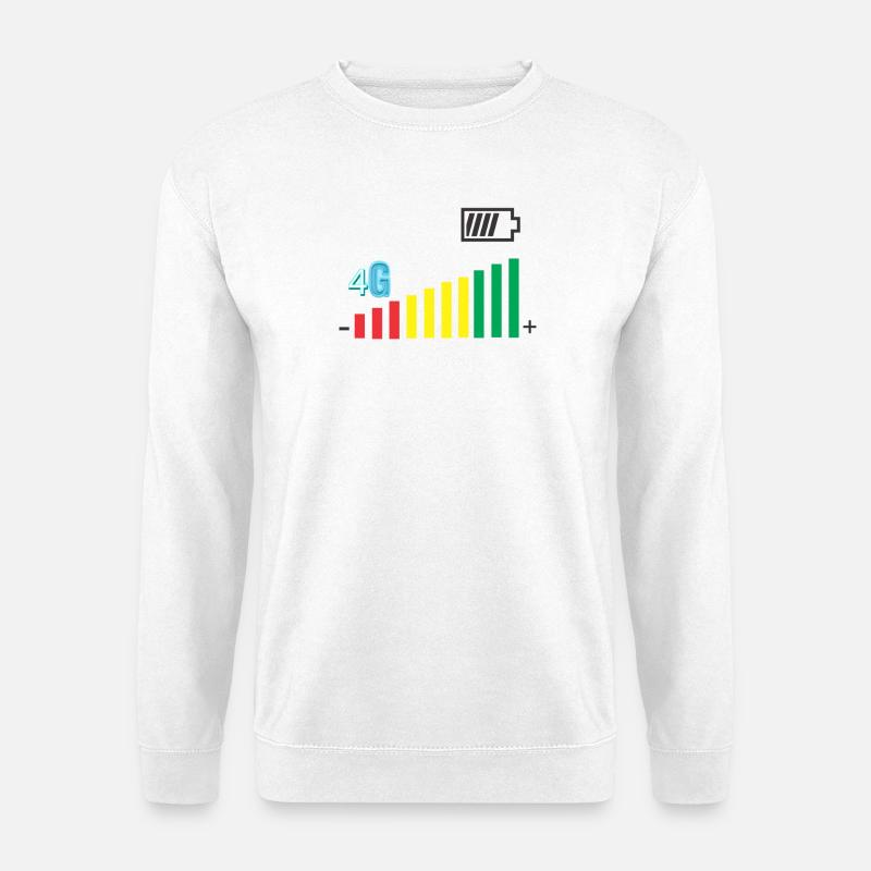 Niveau de couverture - Sweat-shirt Unisexe - blanc