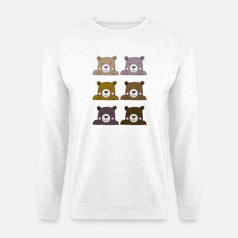 Bears funny - Unisex Sweatshirt - white