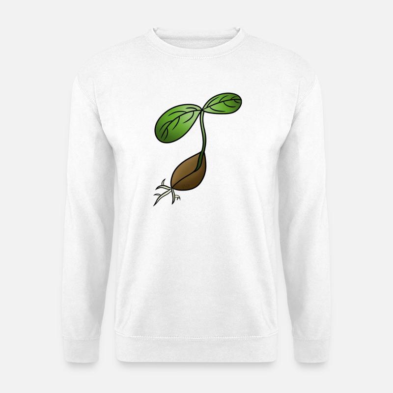 Germination! By Pousse2Bamboo ! - Unisex Sweatshirt - white