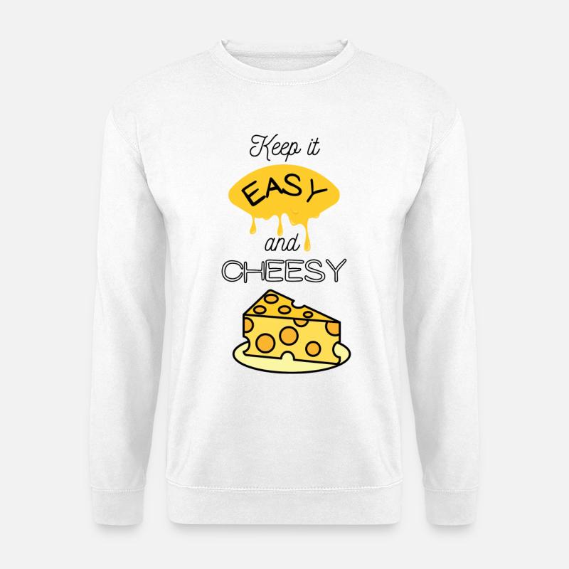 Easy Cheese Meme - Unisex Sweatshirt - white