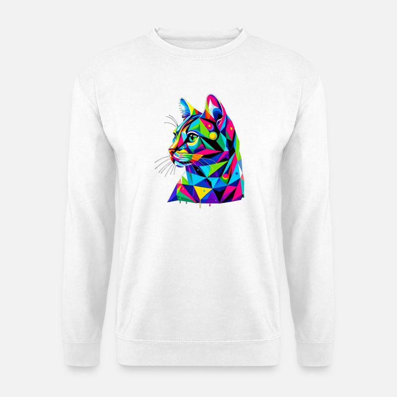 Katze - Unisex Pullover - Weiß