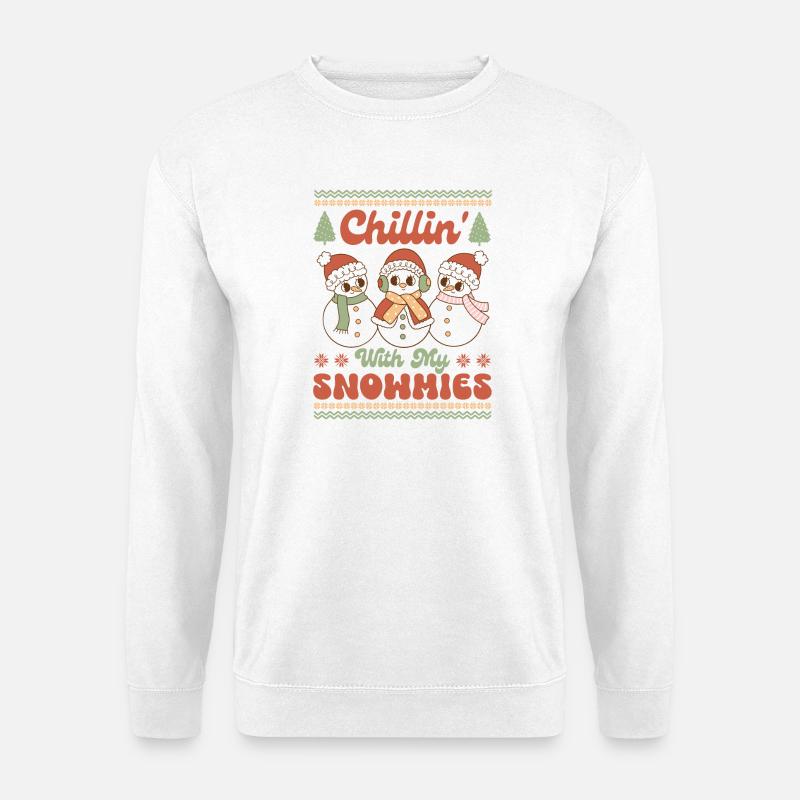Pull de Noël moche - Sweat-shirt Unisexe - blanc