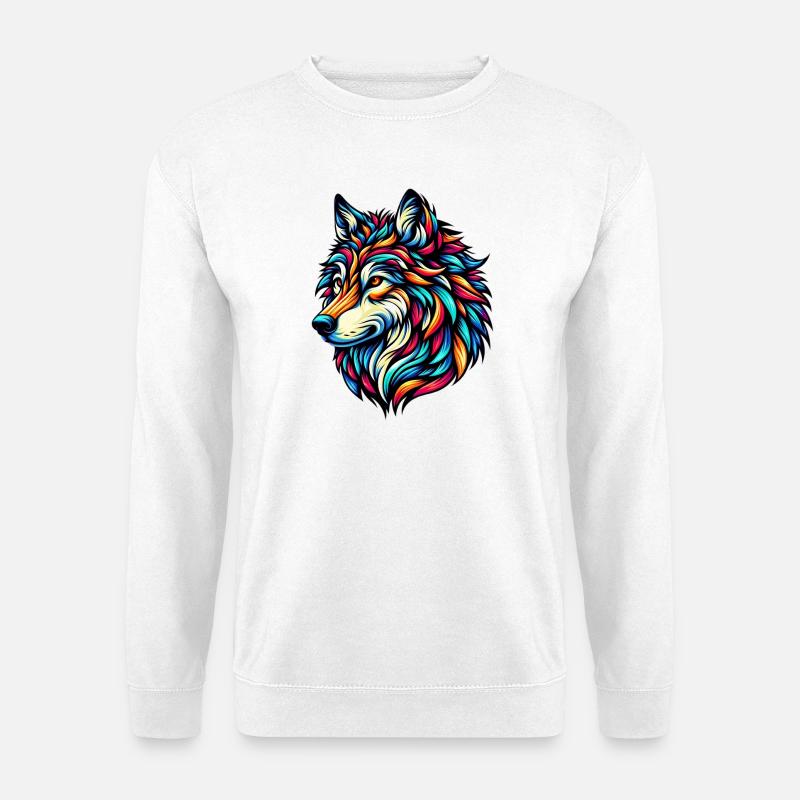 Wolf - Unisex Sweatshirt - white
