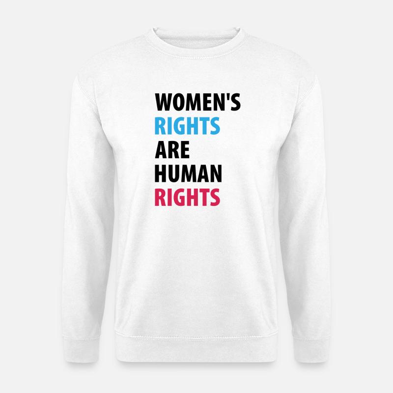 Frauenrechte sind Menschenrechte - Unisex Pullover - Weiß