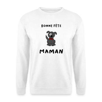 MOTHER'S DAY. HAPPY MOTHER'S DAY. MOM - Unisex Sweatshirt - white - Front