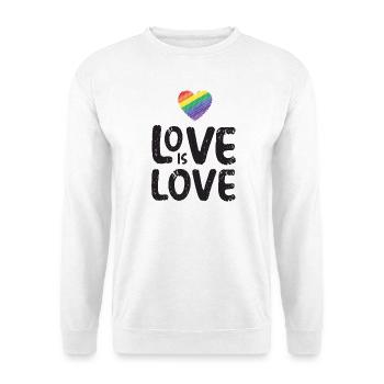 LGBTQ Pride Month - Love is Love - Unisex Sweatshirt - white - Front
