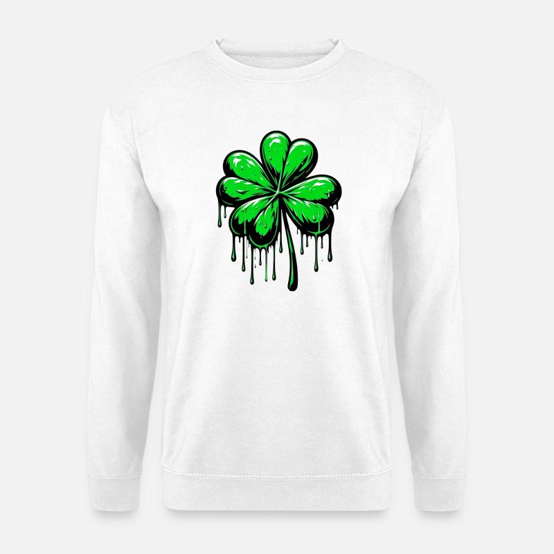 Four-leaf clover - Unisex Sweatshirt - white