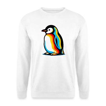 Pingouin - Sweat-shirt Unisexe - blanc - Devant