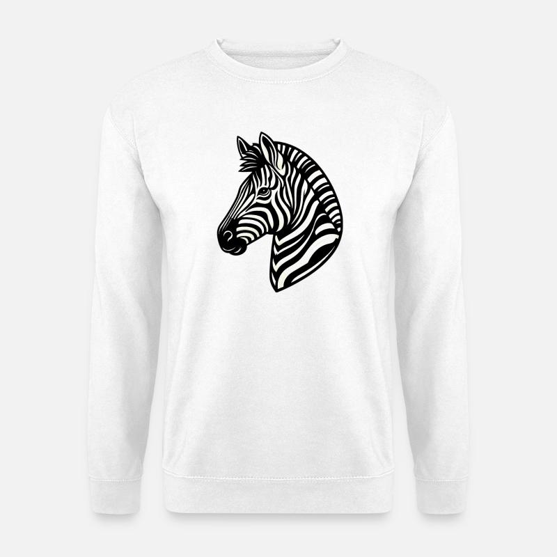 Zebra - Unisex Pullover - Weiß