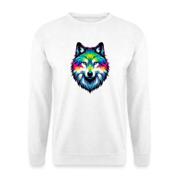 Wolf - Unisex Pullover - Weiß - Vorne