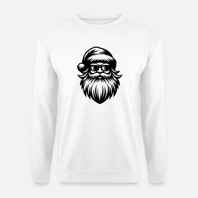 Weihnachtsmann im Chill-Modus - Unisex Pullover - Weiß